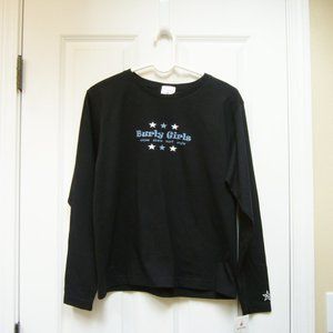 Burly Girls Snow Skate Surf Style Shirt LS Large